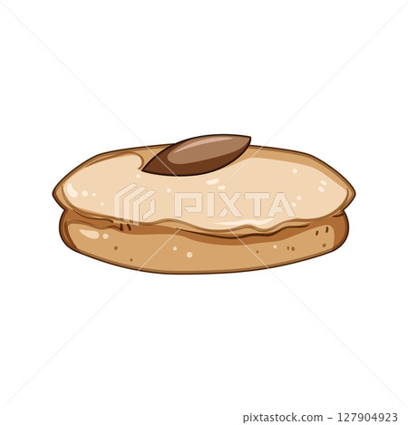 crunchy biscuit cookie cartoon vector illustration crunchy biscuit cookie cartoon vector illustration 127904923