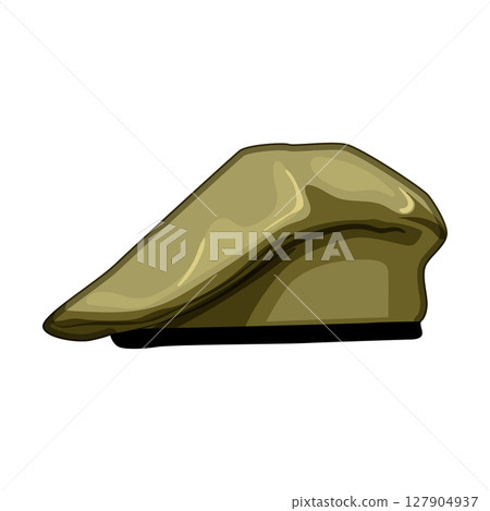 soldier beret hat military cartoon vector illustration soldier beret hat military cartoon vector illustration 127904937