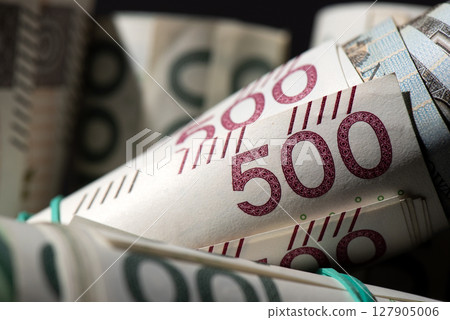Polish 500 banknotes, polish money 127905006