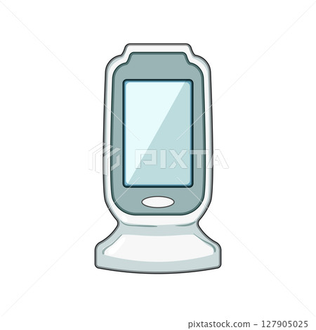 voc air quality monitor cartoon vector illustration 127905025