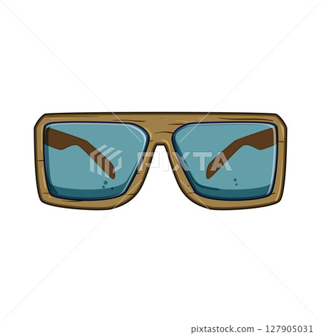 lightweight wooden sunglasses cartoon vector illustration lightweight wooden sunglasses cartoon vector illustration 127905031
