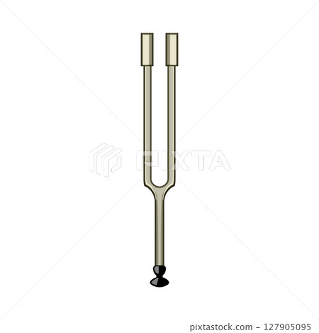 chardonnay tuning fork cartoon vector illustration 127905095