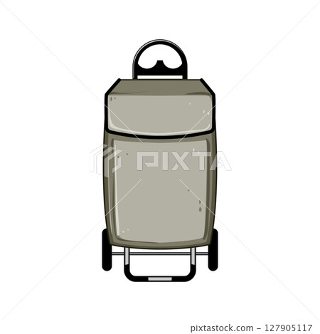lightweight trolley bag cartoon vector illustration 127905117