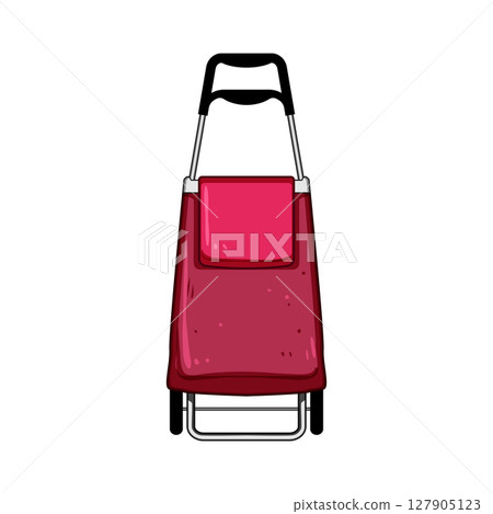 travel trolley bag cartoon vector illustration travel trolley bag cartoon vector illustration 127905123