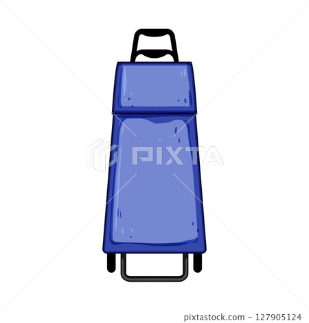 suitcase trolley bag cartoon vector illustration suitcase trolley bag cartoon vector illustration 127905124