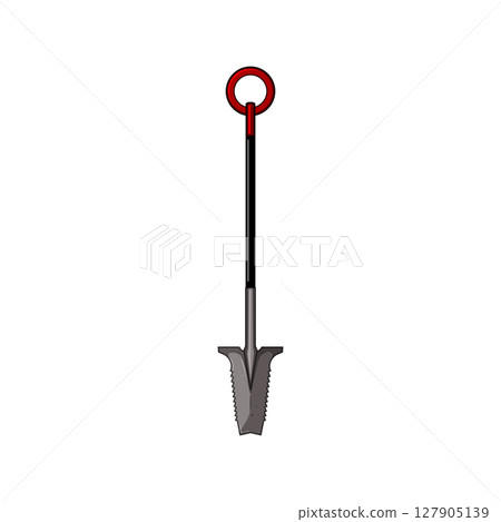 earth tree planting shovel cartoon vector illustration 127905139