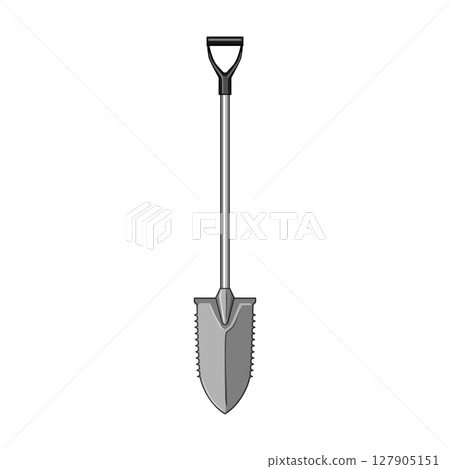 soil tree planting shovel cartoon vector illustration 127905151