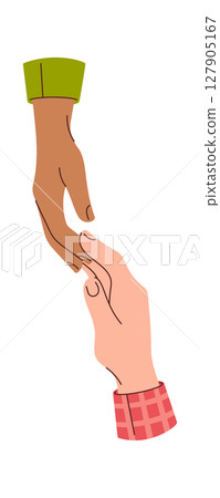 Multiracial human hands tenderness gesture Multiracial human hands tenderness gesture 127905167