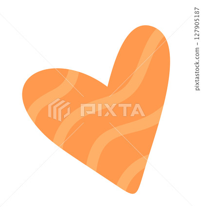 Orange heart shape romantic frame Orange heart shape romantic frame 127905187
