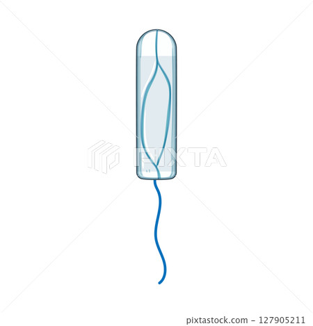 absorbency tampon cartoon vector illustration 127905211