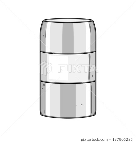 ceramic spice grinder cartoon vector illustration 127905285