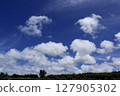 blue sky and white clouds 127905302