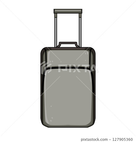 spinner soft shell suitcase cartoon vector illustration 127905360