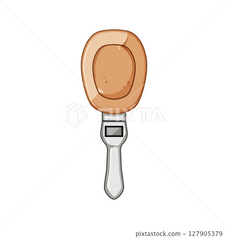 eating smart spoon cartoon vector illustration eating smart spoon cartoon vector illustration 127905379
