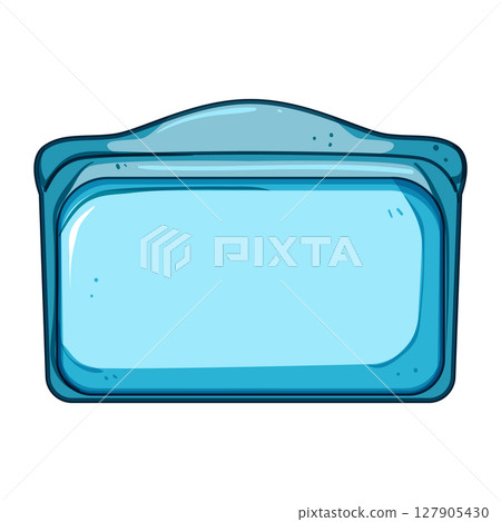 flexible silicone snack bag cartoon vector illustration 127905430