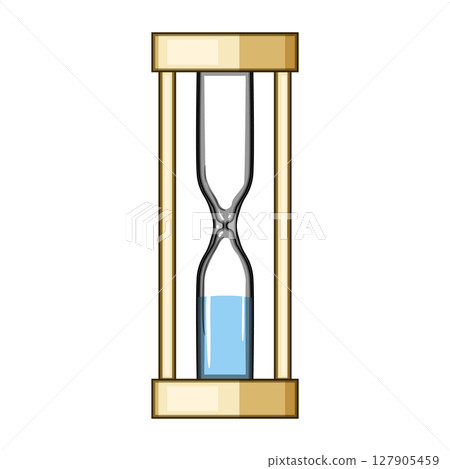 learning sand timer kids cartoon vector illustration learning sand timer kids cartoon vector illustration 127905459