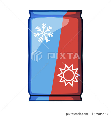 microwaveable reusable hot cold gel pack cartoon vector illustration microwaveable reusable hot cold gel pack cartoon vector illustration 127905487