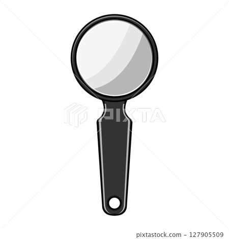 meteorology reading magnifier cartoon vector illustration 127905509