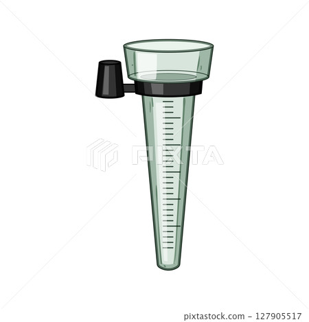 accuracy rain gauge cartoon vector illustration 127905517
