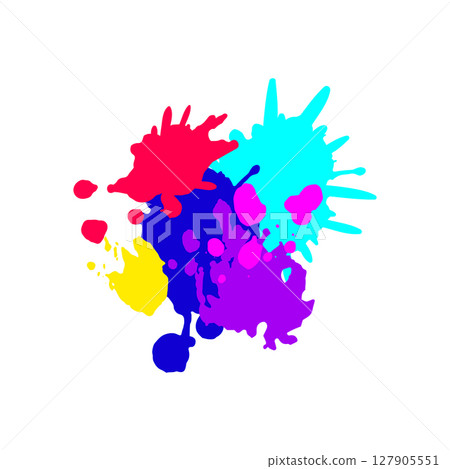 drip paint splatters cartoon vector illustration drip paint splatters cartoon vector illustration 127905551