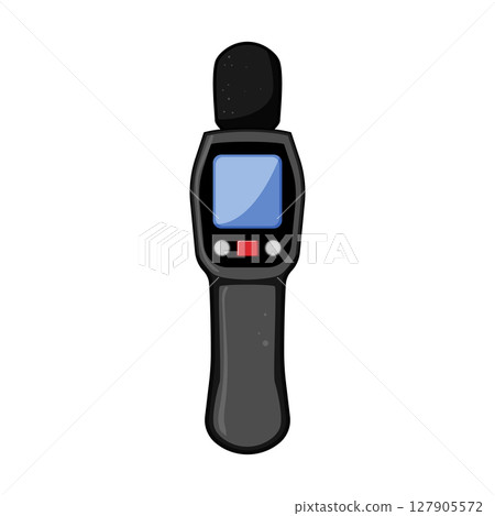 intensity noise level meter cartoon vector illustration 127905572