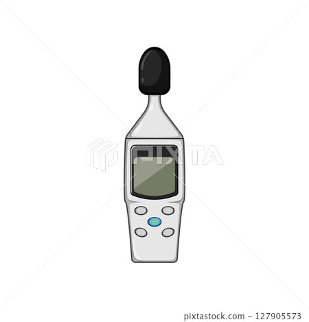 volume noise level meter cartoon vector illustration volume noise level meter cartoon vector illustration 127905573