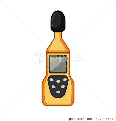 sound noise level meter cartoon vector illustration 127905575