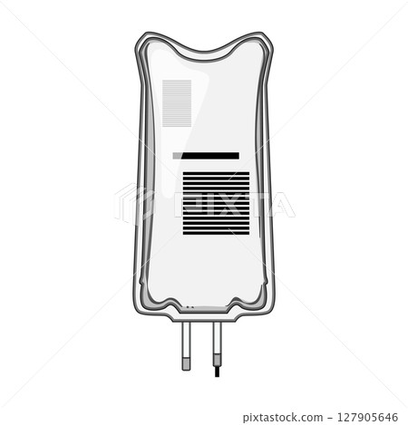 hospital iv fluid bag cartoon vector illustration 127905646