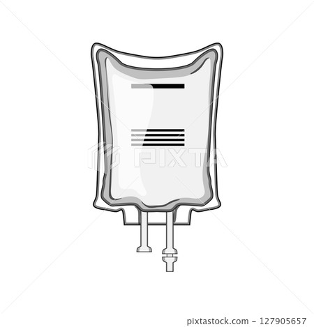 electrolyte iv fluid bag cartoon vector illustration electrolyte iv fluid bag cartoon vector illustration 127905657