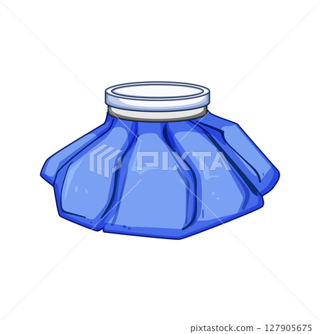 gel ice pack for injuries cartoon vector illustration 127905675