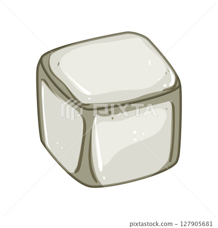steel ice cubes reusable cartoon vector illustration steel ice cubes reusable cartoon vector illustration 127905681