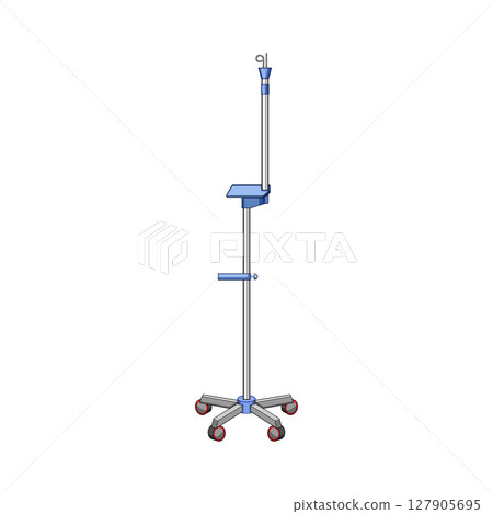 vitamins hydration iv drip stand cartoon vector illustration vitamins hydration iv drip stand cartoon vector illustration 127905695