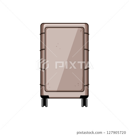 travel hard shell suitcase cartoon vector illustration 127905720