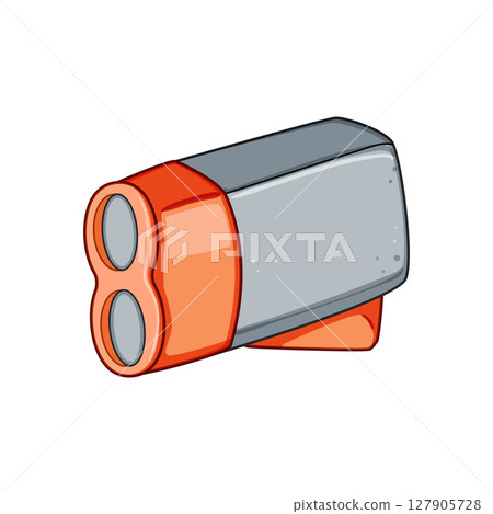 flute hand crank flashlight cartoon vector illustration flute hand crank flashlight cartoon vector illustration 127905728