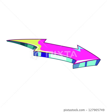 urban graffiti arrow cartoon vector illustration urban graffiti arrow cartoon vector illustration 127905749