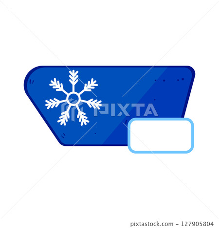 regulations frozen label cartoon vector illustration 127905804