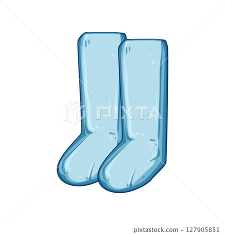 reusable disposable shoe covers cartoon vector illustration 127905851