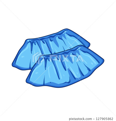 hygiene disposable shoe covers cartoon vector illustration 127905862