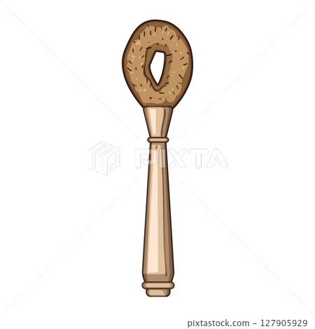 biodegradable coconut fiber dish scrubber cartoon vector illustration 127905929