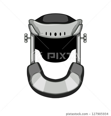 stability cervical neck collar cartoon vector illustration 127905934