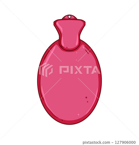 throbbing bottle pain relief cartoon vector illustration 127906000