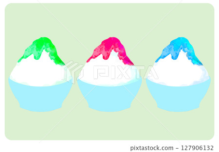 水彩日式刨冰套裝 水彩日式刨冰套裝 127906132