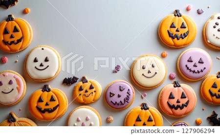 Cute cookies to brighten up your Halloween party 127906294