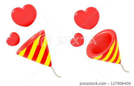 紅色餅乾和心 127906400