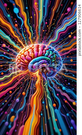 Abstract Neural Network Vibrant Brain Connectivity and Synapse Activity Abstract Neural Network Vibrant Brain Connectivity and Synapse Activity 127906614