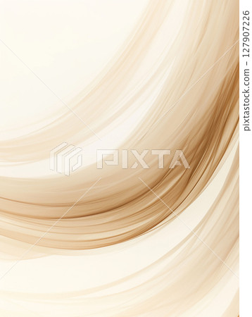 Swirling lines of beige and cream create a soft, flowing abstract design with a calm and elegant appearance 127907226