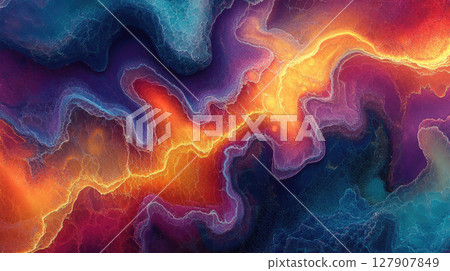 Color Marble Alcohol Ink. Luxury Marble Abstract Template. Luxury Water Color Marble. 127907849