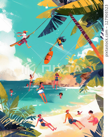 Summer, vacation, tropical Summer, vacation, tropical 127908523