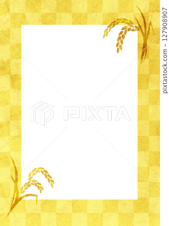 秋米日式背景框 127908907