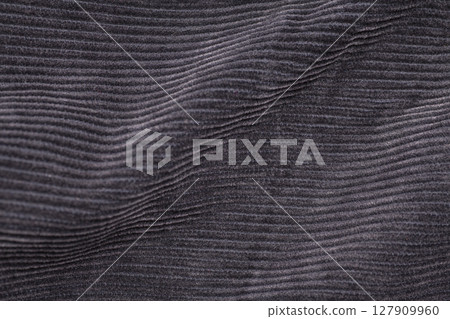 Black ribbed corduroy texture background 127909960